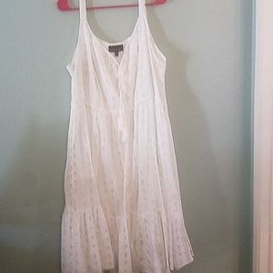 Adorable white cotton sundress